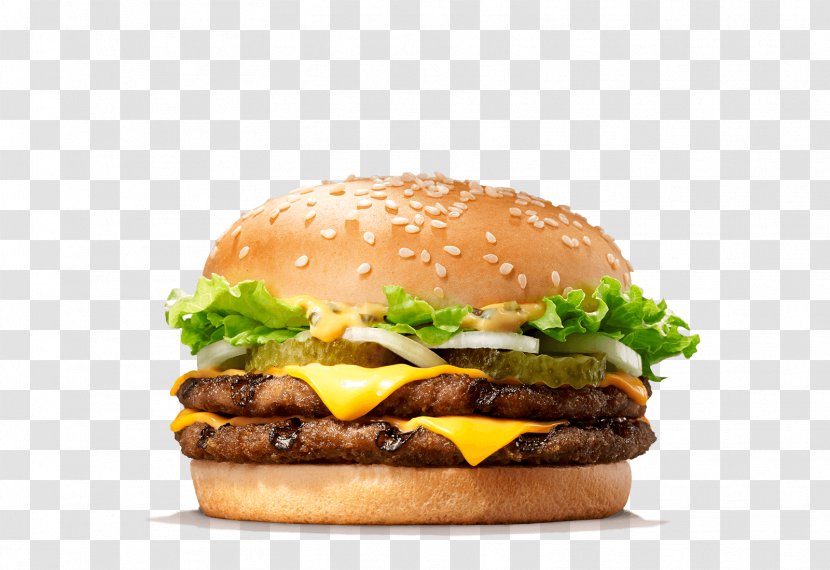 Hamburger Big King Whopper Cheeseburger Fast Food - Salad - Burger And Sandwich Transparent PNG