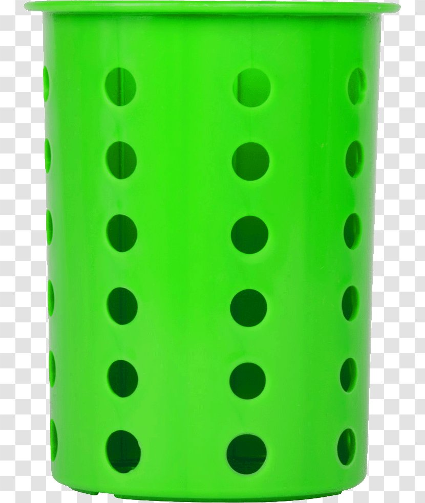 Flowerpot Cylinder - Green - Design Transparent PNG