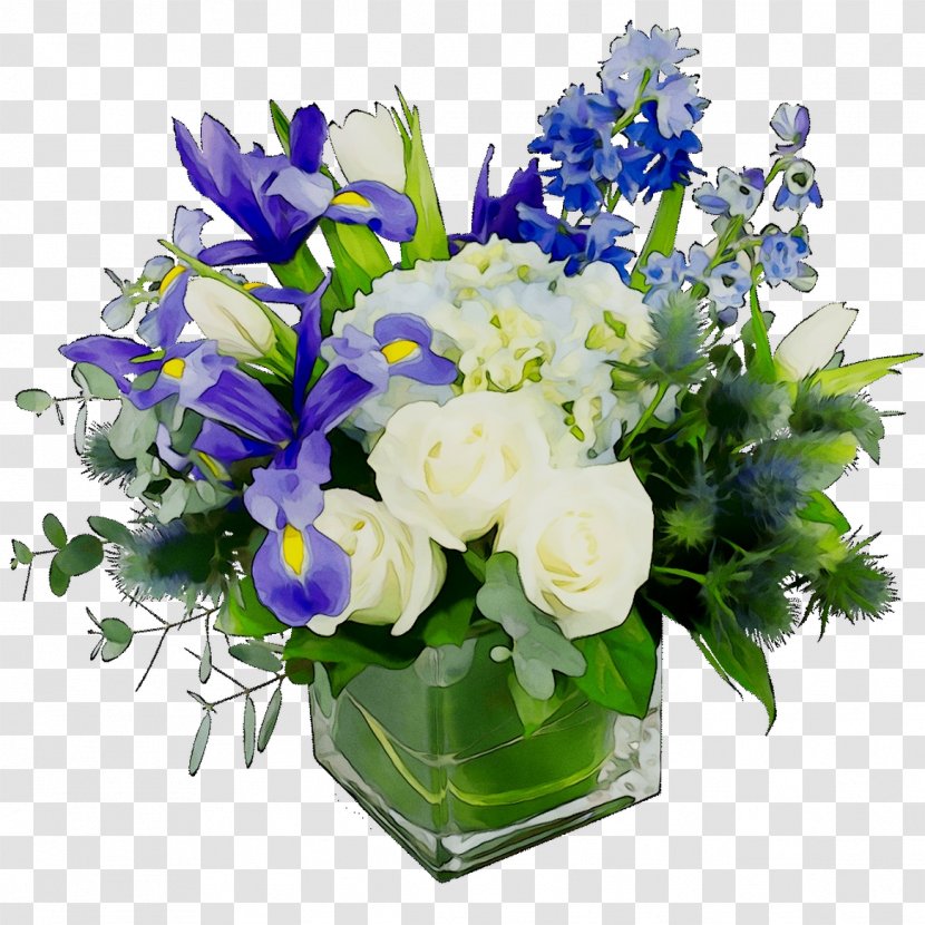 Floral Design Cut Flowers Flower Bouquet Artificial - Delphinium - Iris Transparent PNG
