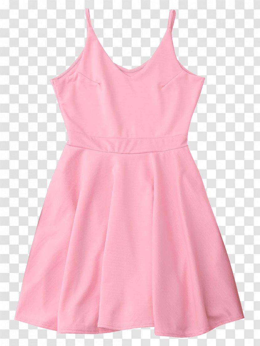Cocktail Dress Shoulder Sleeve - Pink M Transparent PNG