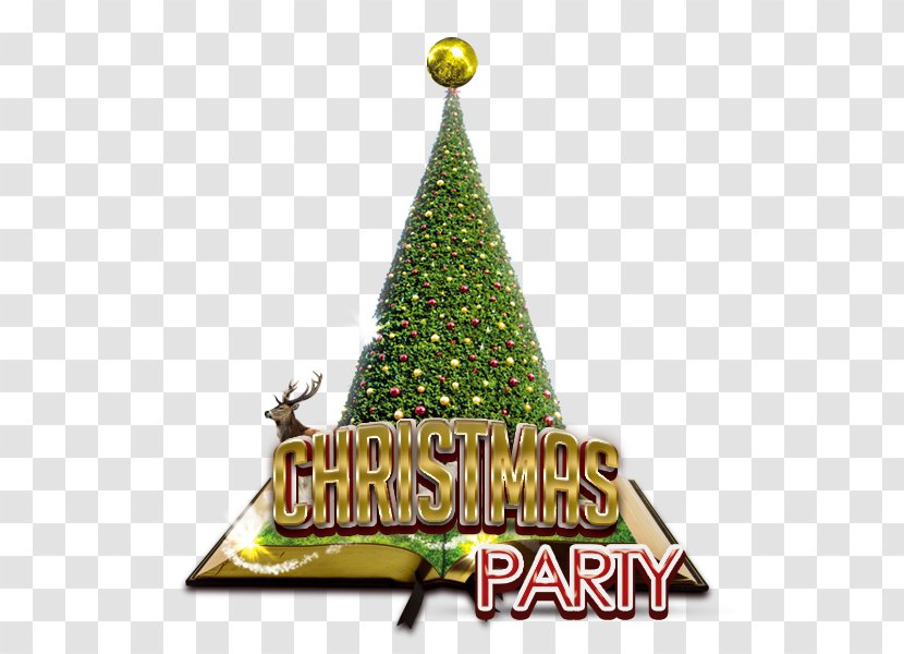 Christmas Tree Party New Year - Evergreen - Decorations Rave Transparent PNG