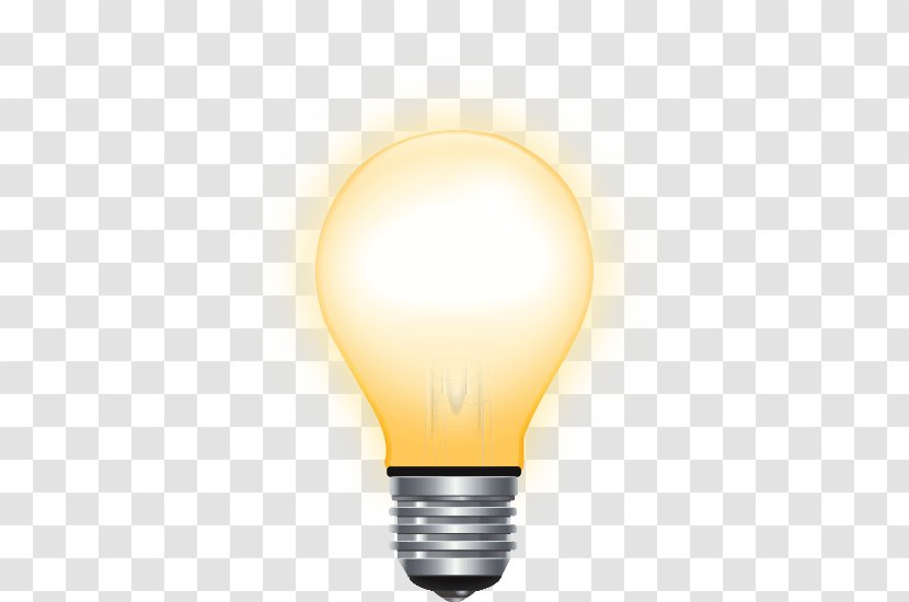 Incandescent Light Bulb Incandescence - Lighting - Brain Transparent PNG