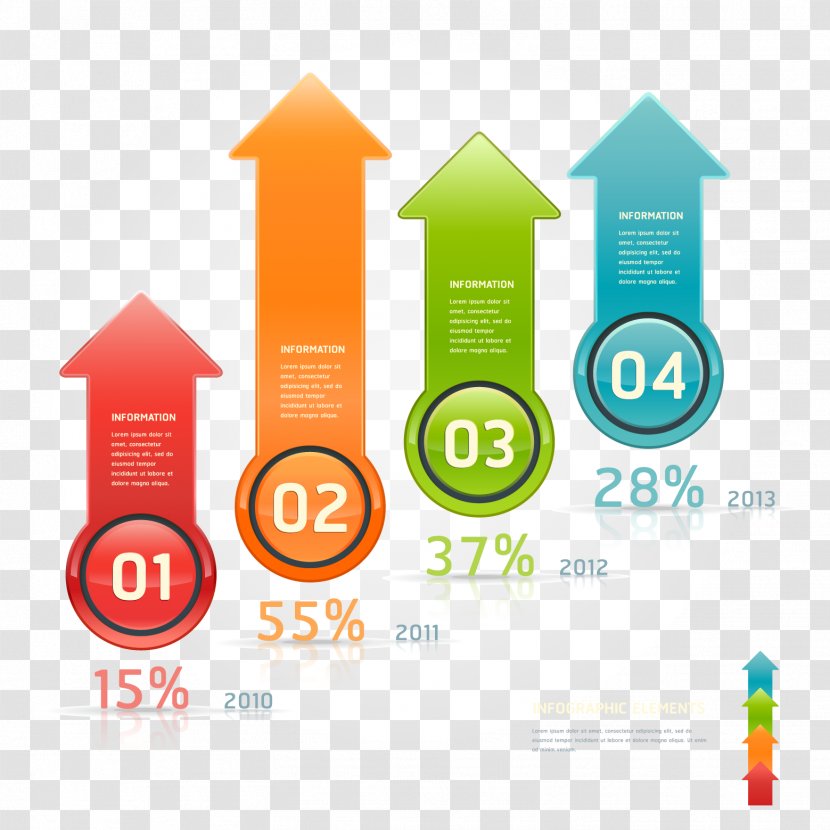 Infographic Web Banner Illustration - Diagram - Vector Data Rise Transparent PNG