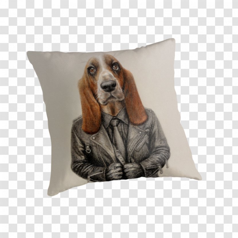 Dog Breed Throw Pillows Cushion - Snout - Basset Hound Transparent PNG