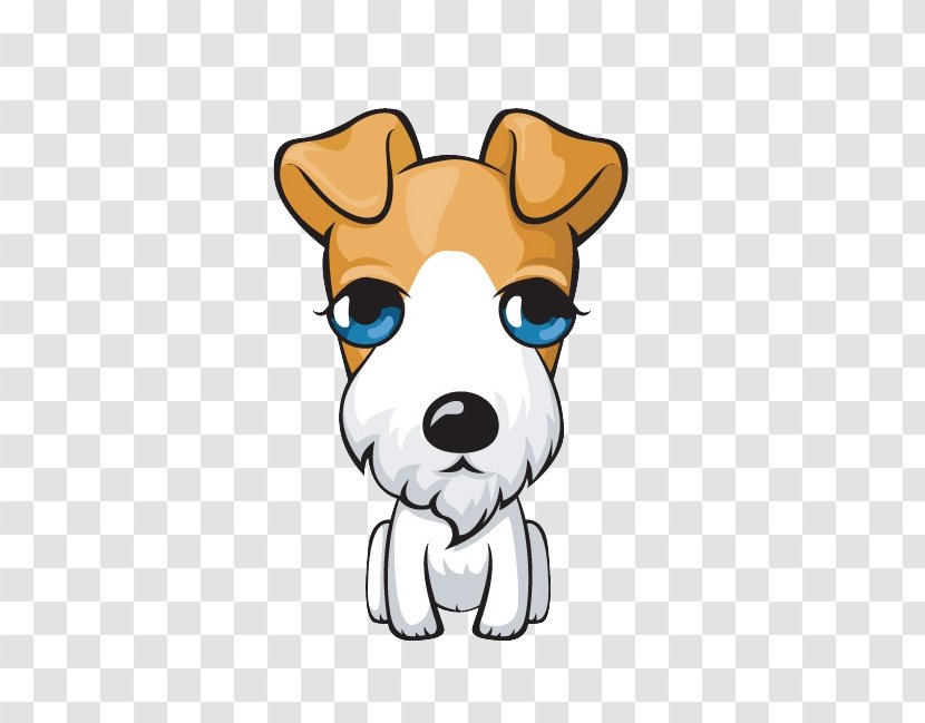 Parson Russell Terrier Puppy Cartoon - Creative Pet Dog Transparent PNG