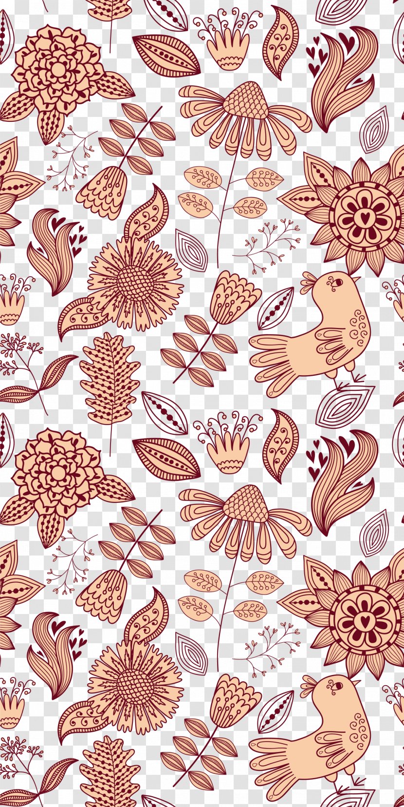 Visual Arts Download - Project - Coffee Flower And Bird Background Transparent PNG