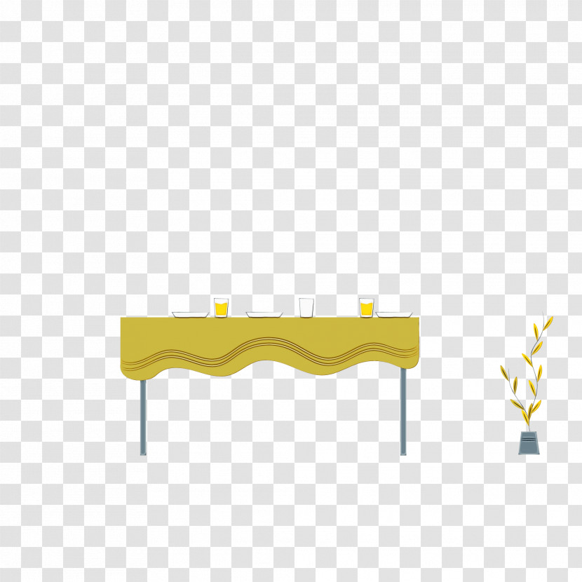 Yellow Line Meter Furniture Font Transparent PNG