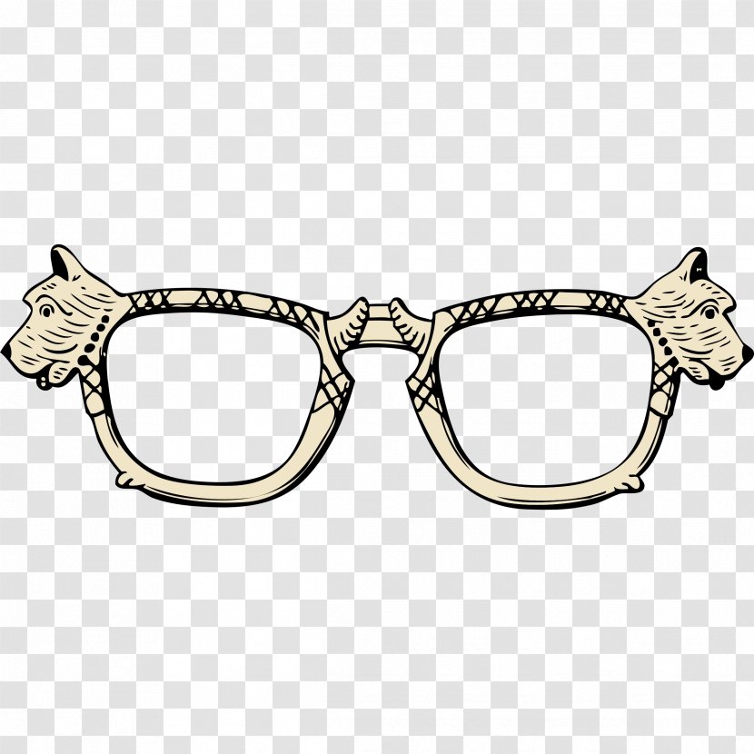 Sunglasses Face Clip Art - Eyewear - Dog With Glasses Transparent PNG