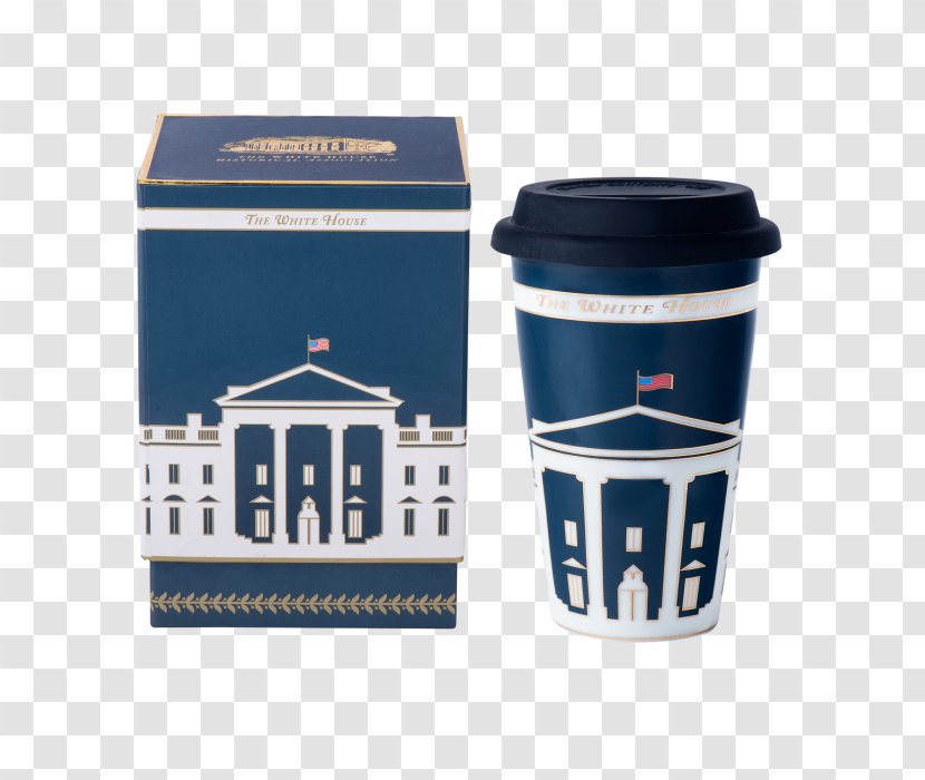 Coffee Cup White House Mug President Of The United States - Navy Transparent PNG