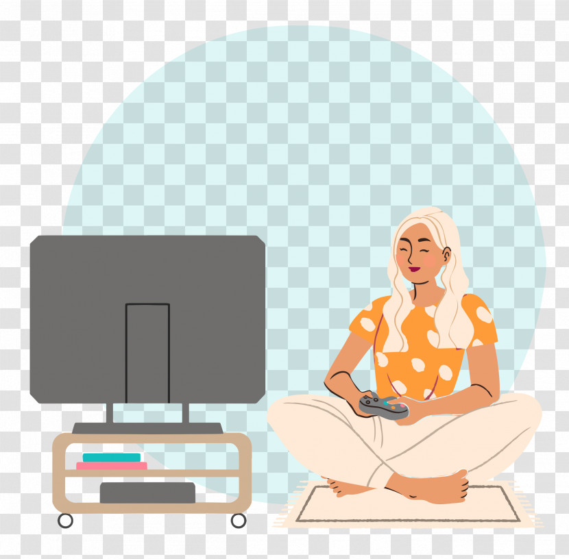 Playing Video Games Transparent PNG