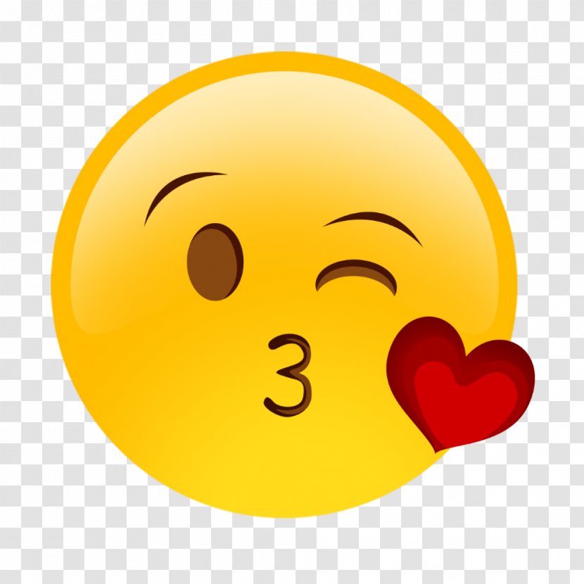 Smiley Emoticon Emoji - Kiss Transparent PNG