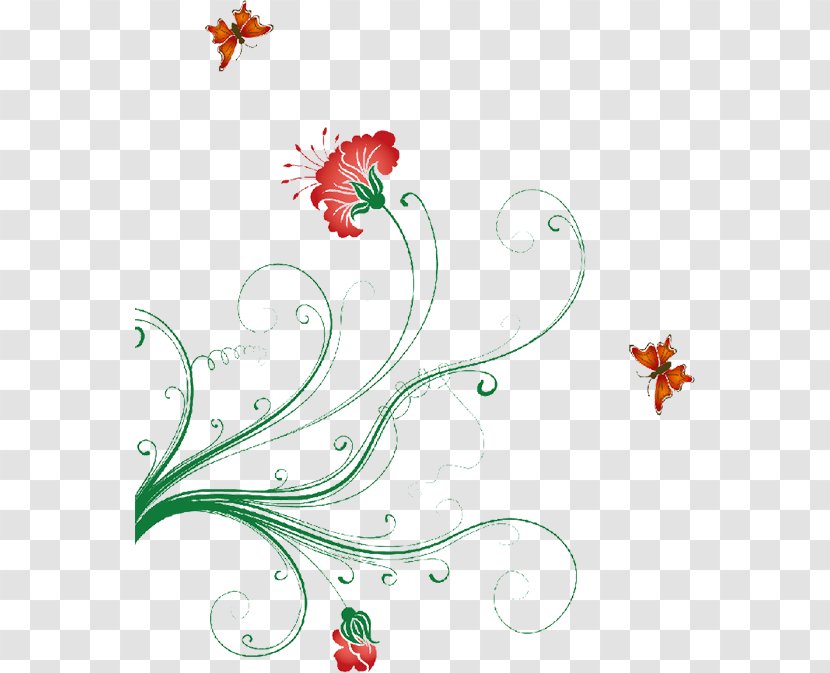 Butterfly - Art - Flower Transparent PNG