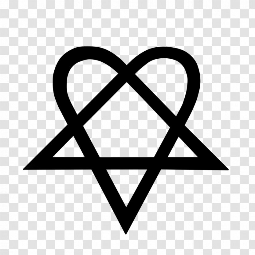 Heartagram Tattoo Ink HIM Ornament Transparent PNG