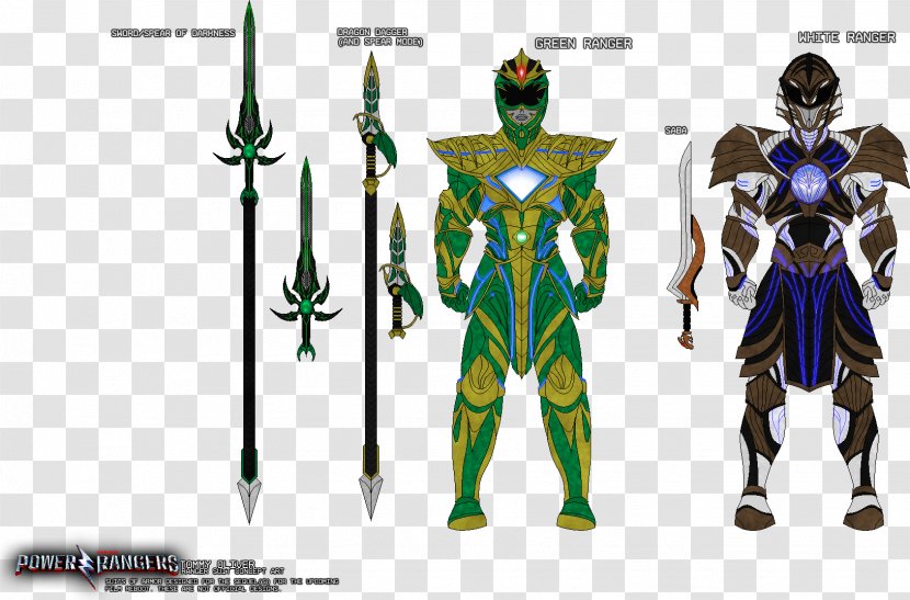 Tommy Oliver Armour Reboot Film - Costume Design - Power Rangers Transparent PNG