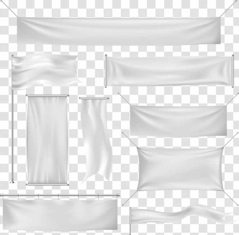 Banner Euclidean Vector Silk - Furniture - Background Transparent PNG