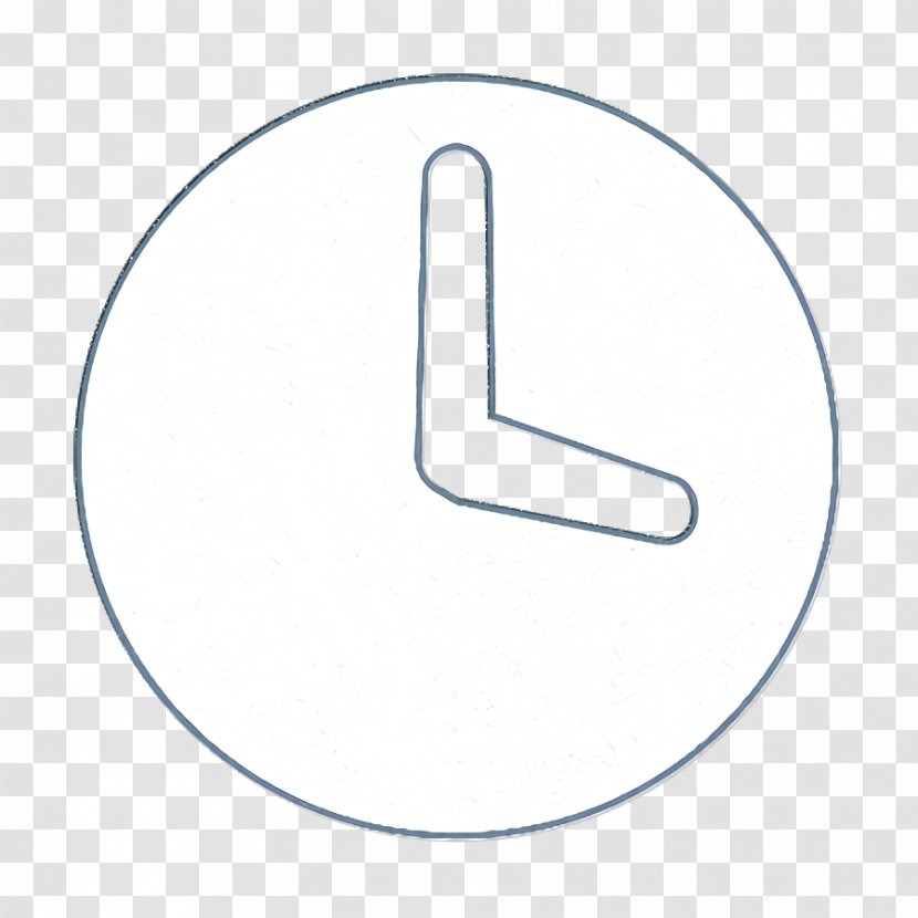 Clock Icon - Number - Sign Blackandwhite Transparent PNG