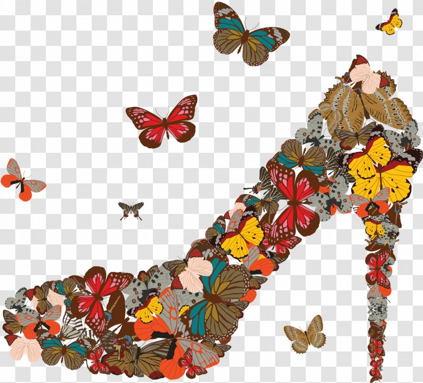 High-heeled Shoe Butterfly Computer Mouse Transparent PNG