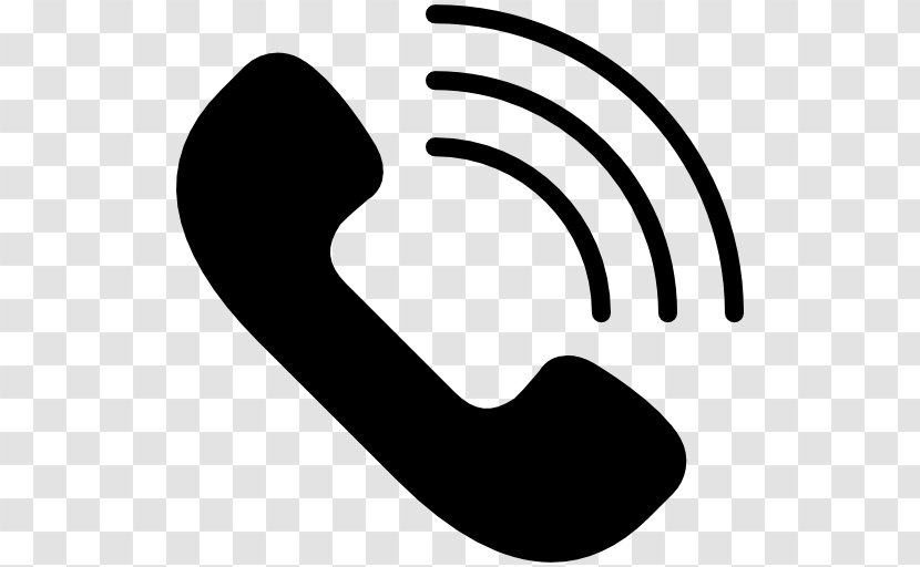 Ringing Telephone Call Mobile Phones - Monochrome - Symbol Transparent PNG