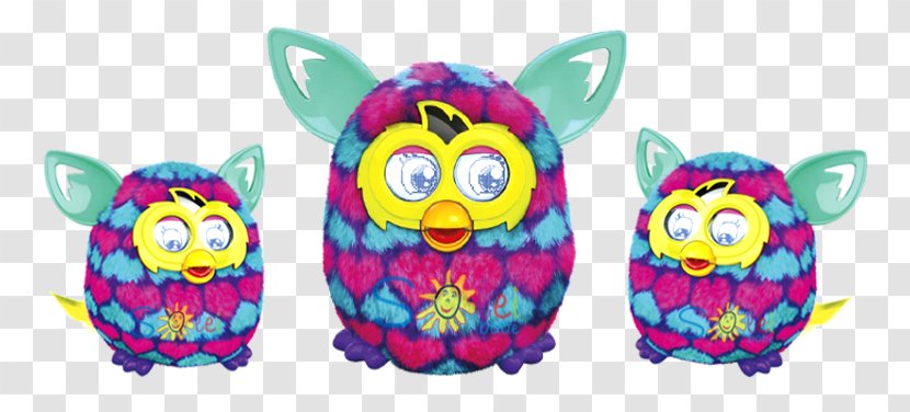 Furby Pink And Blue Hearts Boom Plush Toy Stuffed Animals & Cuddly Toys (Pink) Transparent PNG