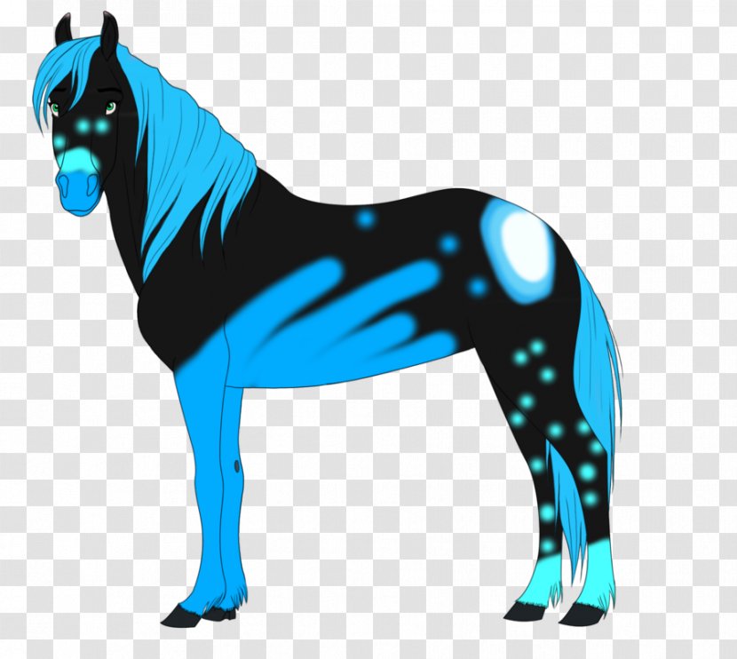 Mustang Stallion Halter Cobalt Blue Pack Animal - Vertebrate Transparent PNG