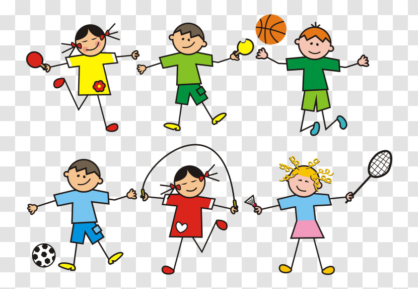 People Social Group Child Cartoon Play Transparent PNG