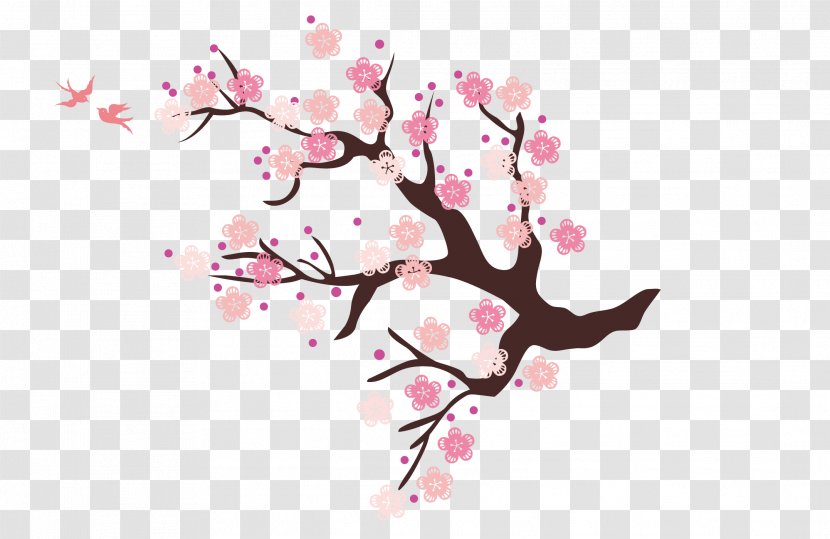 Common Plum Blossom Cherry - A Transparent PNG