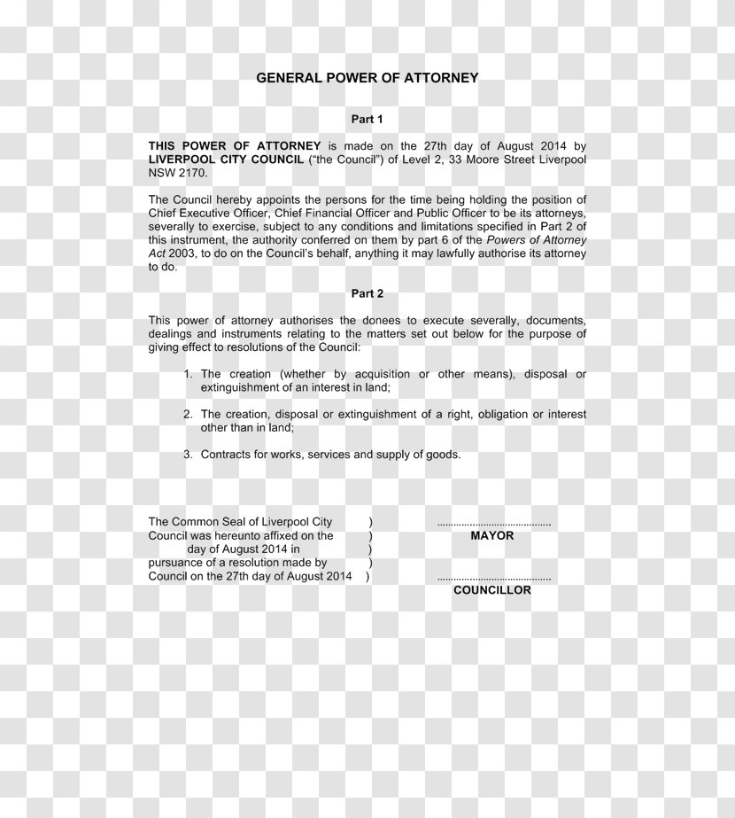 Document Line Angle - Power Of Attorney Transparent PNG