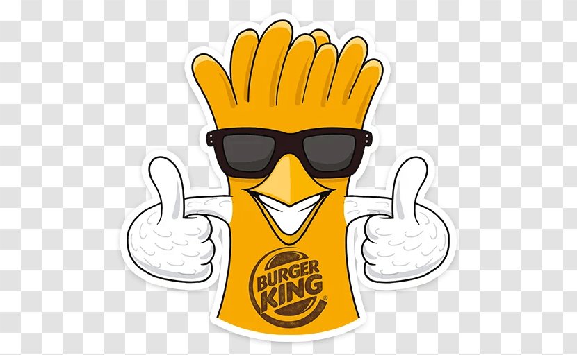 Burger King Sticker French Fries Chicken Telegram Transparent PNG