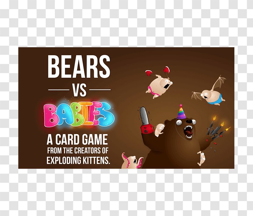 Bears Vs. Babies Exploding Kittens Card Game The Oatmeal - Fishpond Limited - Baby Transparent PNG