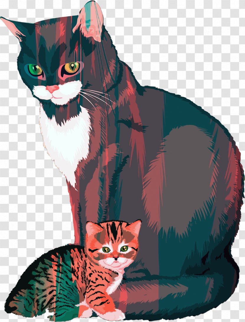 Kitten Felidae American Wirehair Art - Illustrations Transparent PNG