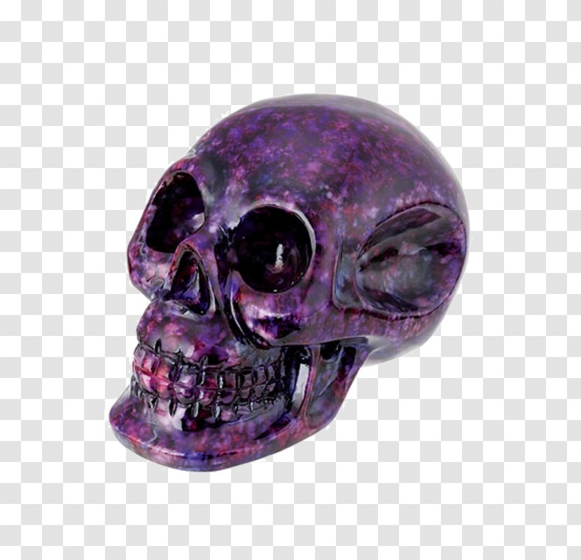 Crystal Skull Amethyst Quartz Purple - Violet Transparent PNG