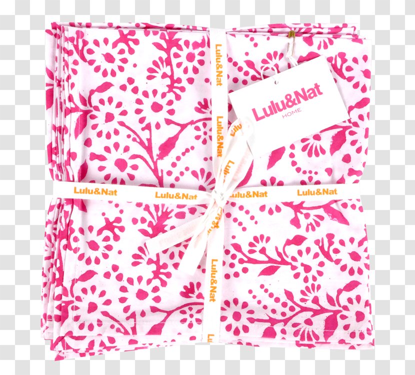 Cloth Napkins Textile Tablecloth Pink - Yellow - Napkin Transparent PNG