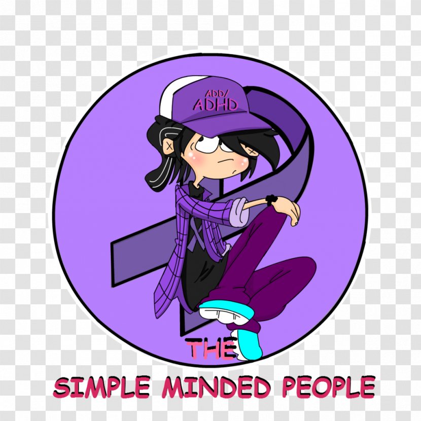 Clothing Accessories Character Fashion Clip Art - Purple - Adhd Transparent PNG