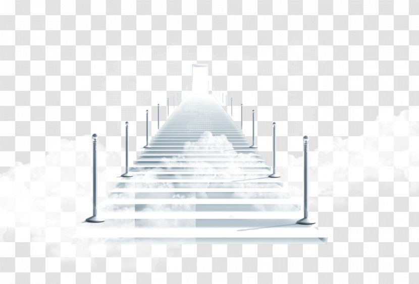 Architecture Triangle Black And White - Computer - Stairs Transparent PNG