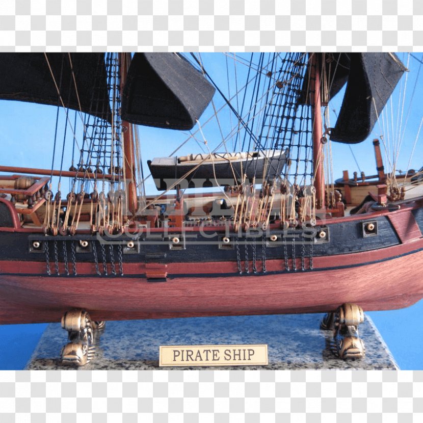 Brigantine Ship Model Piracy - Brig - Pirates Of The Caribbean Transparent PNG