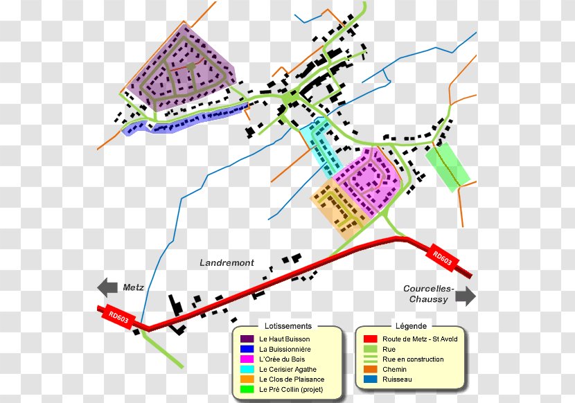 Subdivision Landremont Rue Du Haut Buisson Map Diagram - Sillysurnied - OTIS Transparent PNG