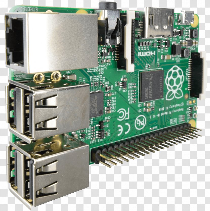 Raspberry Pi Electronics Computer Hardware Microcontroller ARM11 - Tv Tuner Cards Adapters Transparent PNG