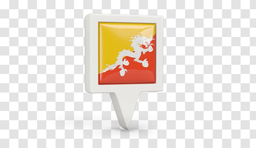 Flag Of Bhutan Product Design Rectangle - Fictional Character - Ornament Transparent PNG