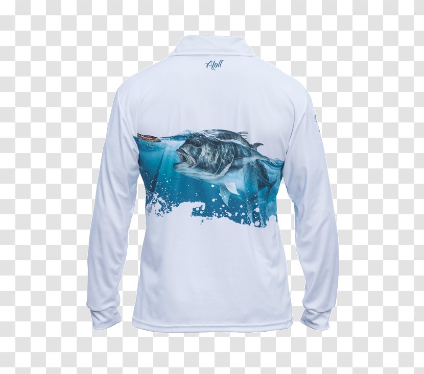 Long-sleeved T-shirt Neck - Blue Transparent PNG