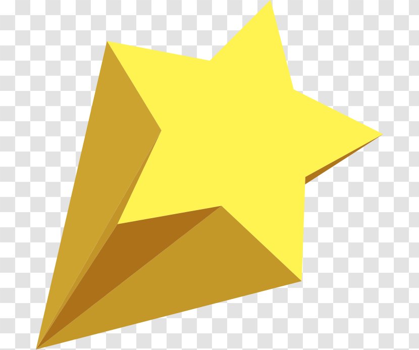 Star Yellow Clip Art - Triangle - Rising Cliparts Transparent PNG