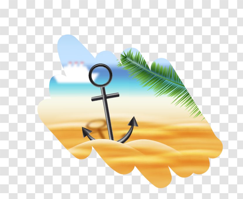 Euclidean Vector Coconut Beach Transparent PNG