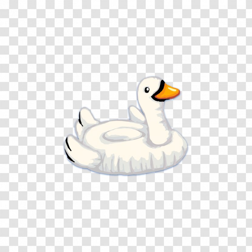 Duck Cygnini Illustration - Material - White Swan Water Inflatable Toy Transparent PNG