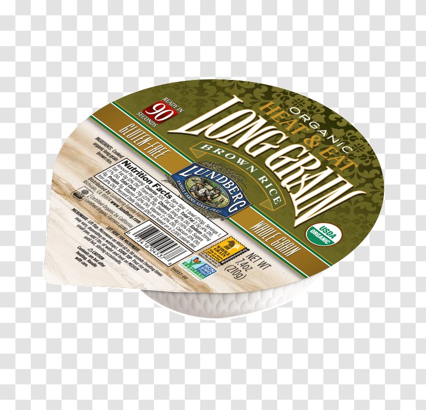Organic Food Brown Rice Cereal Bowl - Label Transparent PNG