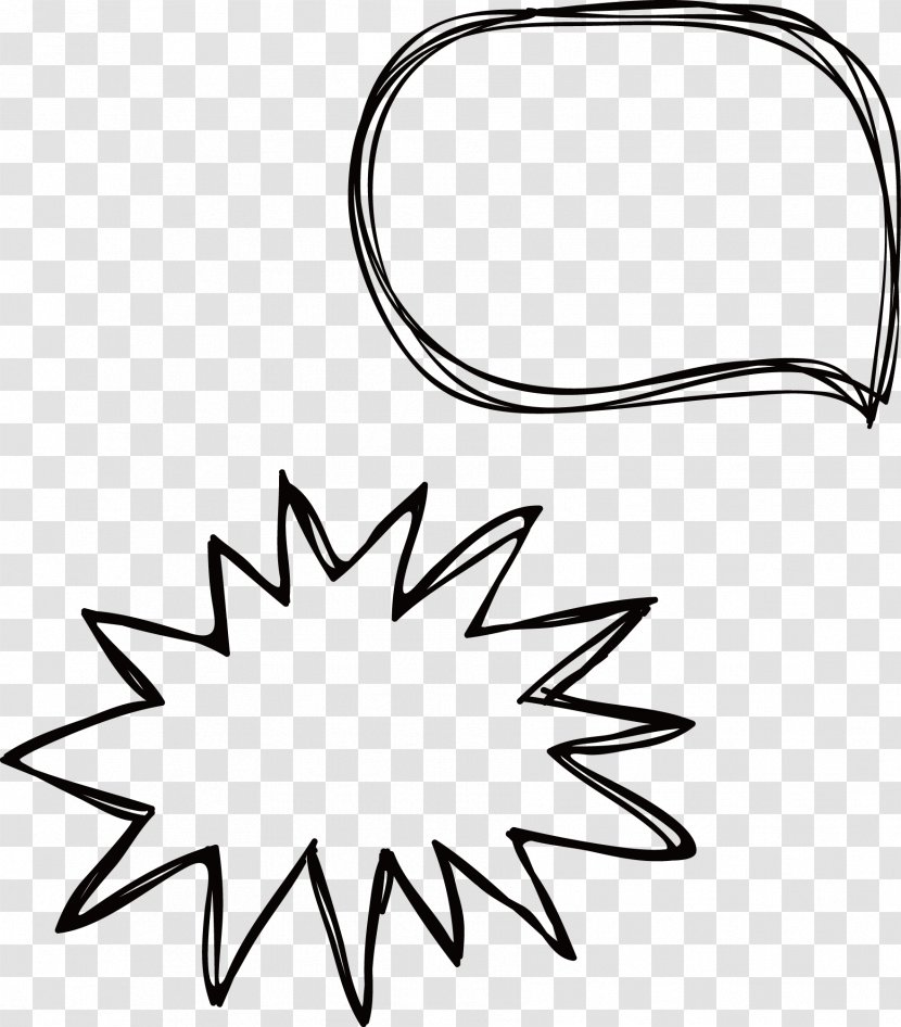 The Distemper Of Our Times Dialog Box Clip Art - Black And White - Graffiti Line Language Transparent PNG