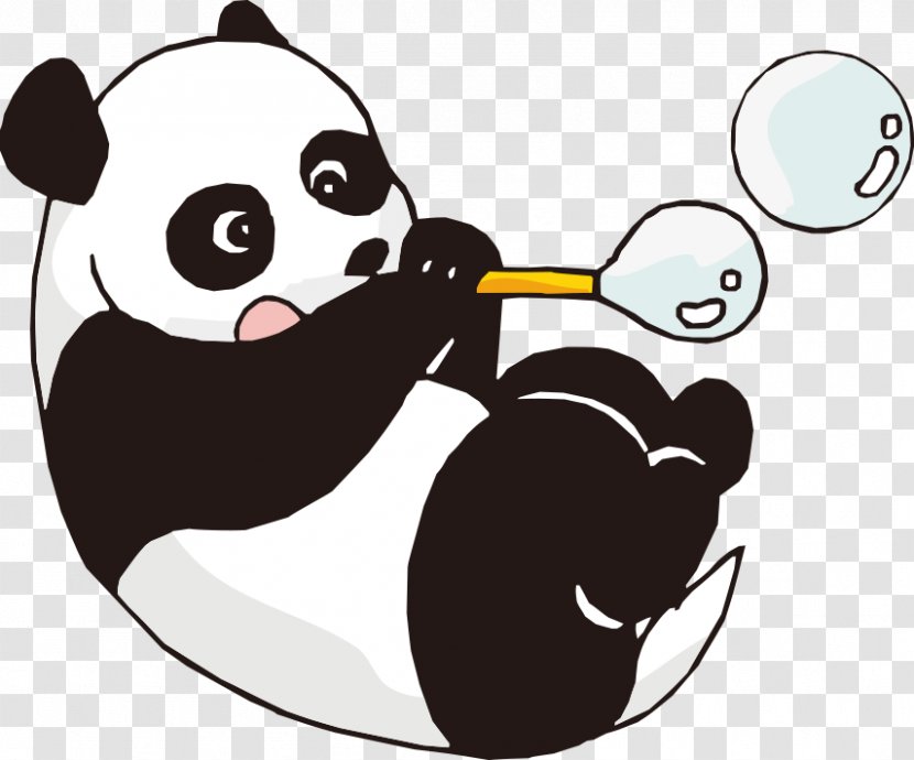Giant Panda Sticker Cartoon Wall Decal Child - Vectors Transparent PNG