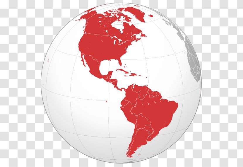 South America Canada Organization Of American States Continent Map - Globe Transparent PNG