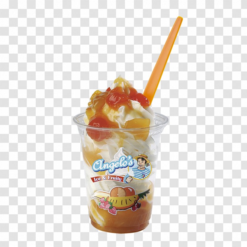 Sundae Sorbet Milkshake Ice Cream Slush - Strawberry - Cups With Lids Transparent PNG
