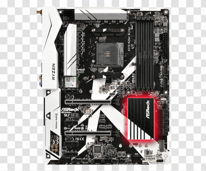 Socket AM4 Motherboard Ryzen Scalable Link Interface ATX - Serial Ata - Power Transparent PNG