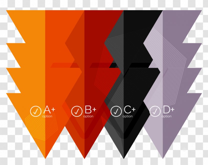 Geometric Shape Geometry - Orange - Creative Upside Down Arrow In Fig. Transparent PNG