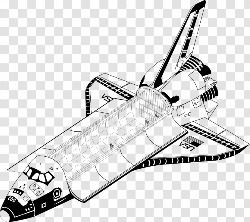 Space Shuttle Program International Station Drawing Spacecraft - Aircraft - Nasa Transparent PNG